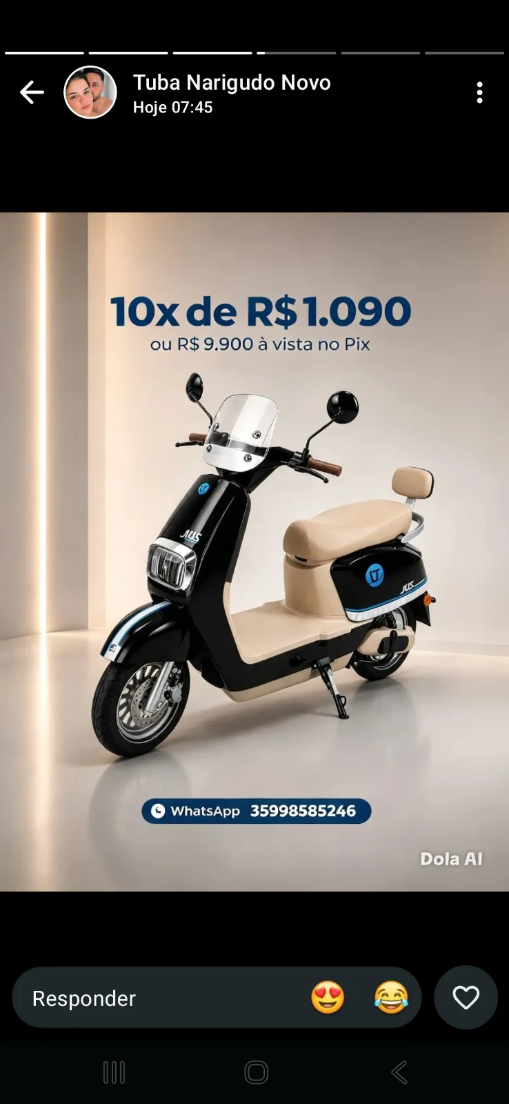 Moto elétrica – foto 3 de 9