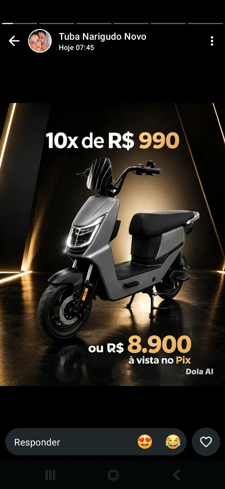 Moto elétrica – foto 9 de 9